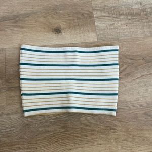 la hearts striped bandeau top